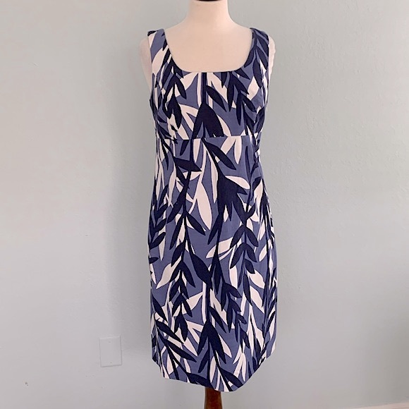 Boden Savannah Leaf Print Sundress 8L - Picture 1 of 9